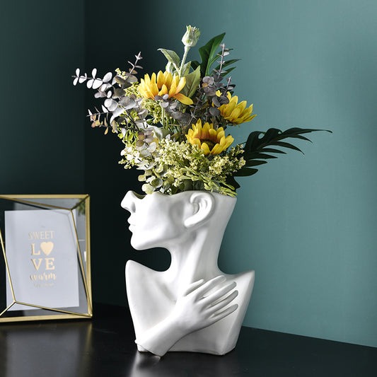 Modern Nordic Style Creative Portrait Vase - TripleM Store