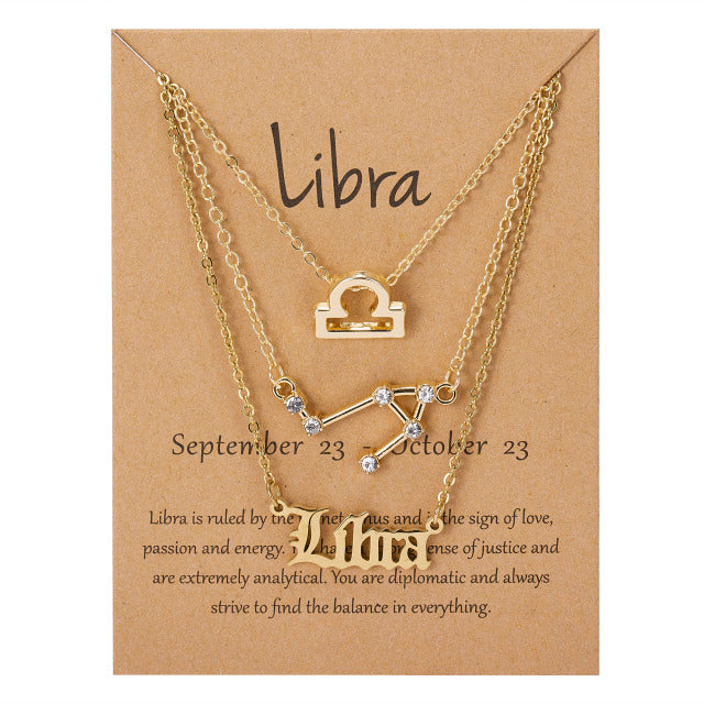 Zodiac Sign Pendant Necklace - TripleM Store