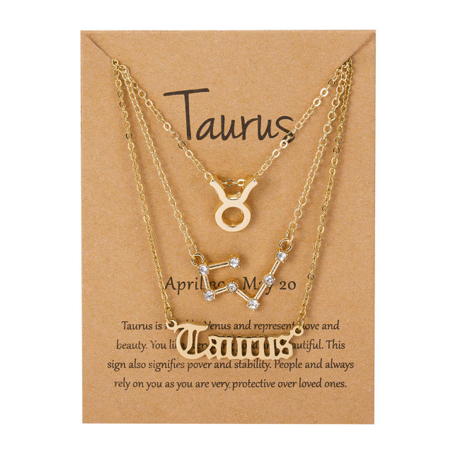 Zodiac Sign Pendant Necklace - TripleM Store