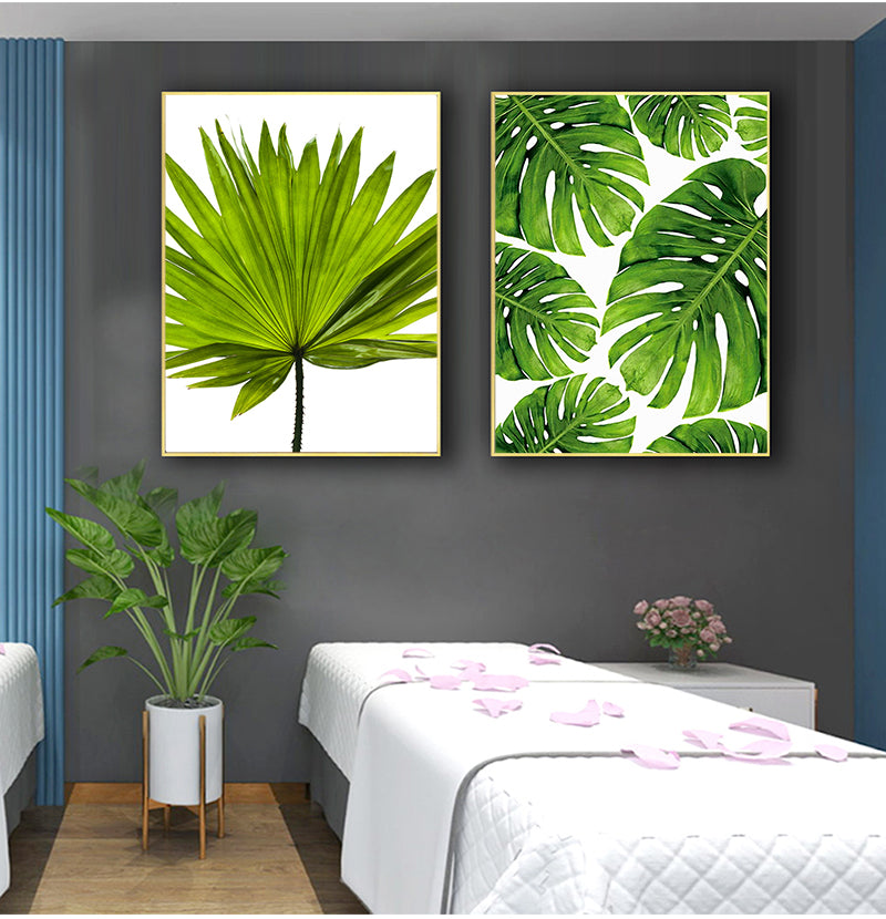 Home Decor Green Plant Canvas Painting - TripleM Store