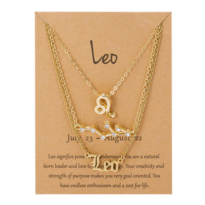 Zodiac Sign Pendant Necklace - TripleM Store