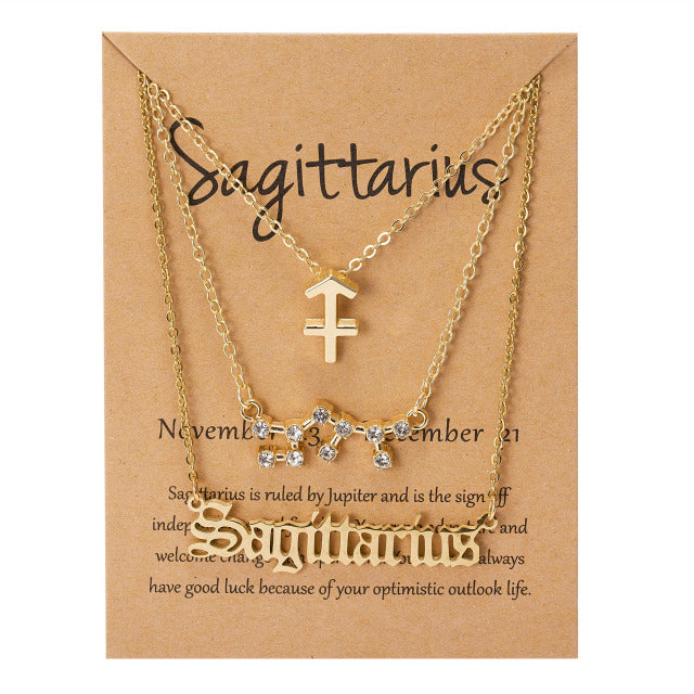 Zodiac Sign Pendant Necklace - TripleM Store