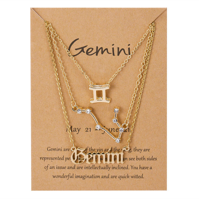 Zodiac Sign Pendant Necklace - TripleM Store