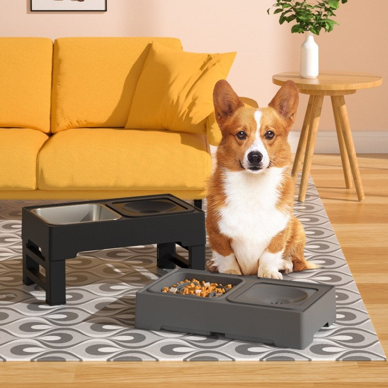 Stainless Stand Adjustable Height Pets Feeder - TripleM Store