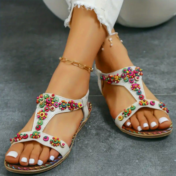 Women's Roman Sandals Open Toe Fashion Casual Outdoor Round Toe Bohemian-TripleMstore