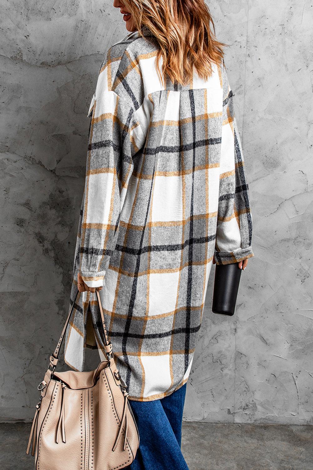 Dropped Shoulder Duster Coat - TripleM Store