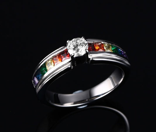 Zircon Rainbow Ring - TripleM Store