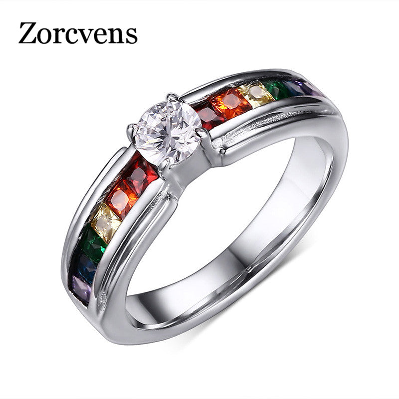 Zircon Rainbow Ring - TripleM Store