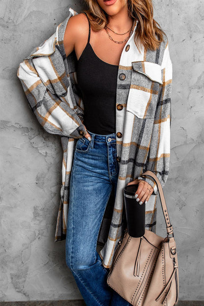 Dropped Shoulder Duster Coat - TripleM Store