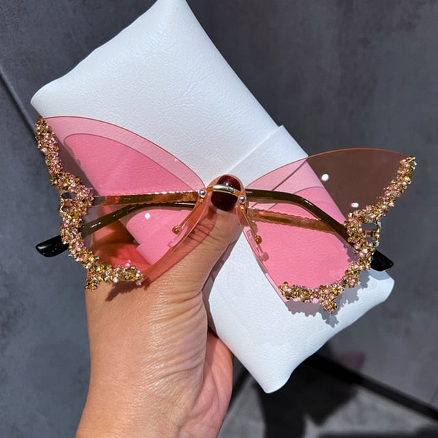 Diamond Butterfly Sunglasses - TripleM Store