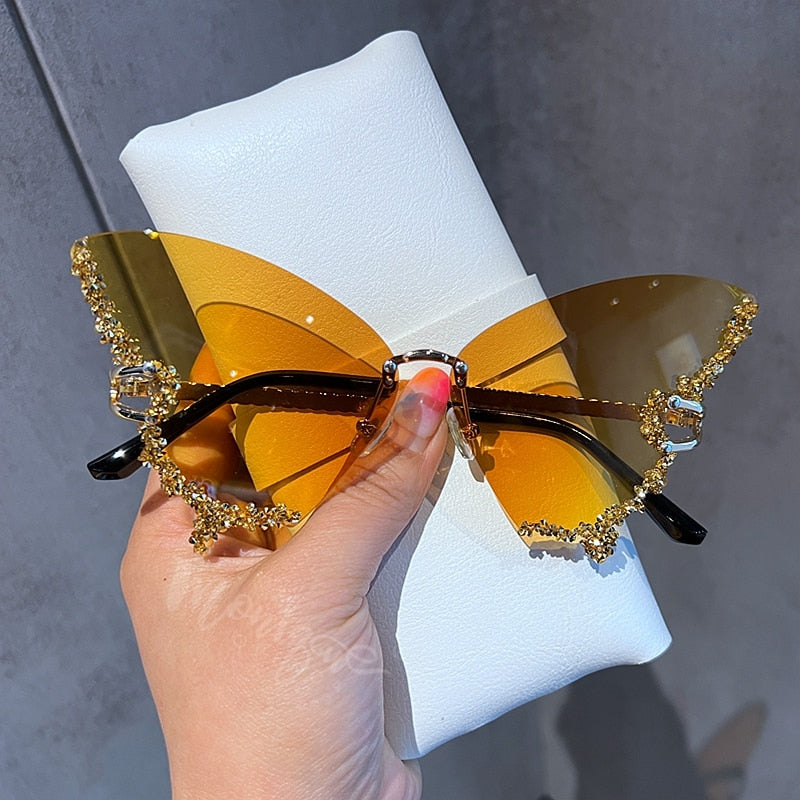 Diamond Butterfly Sunglasses - TripleM Store