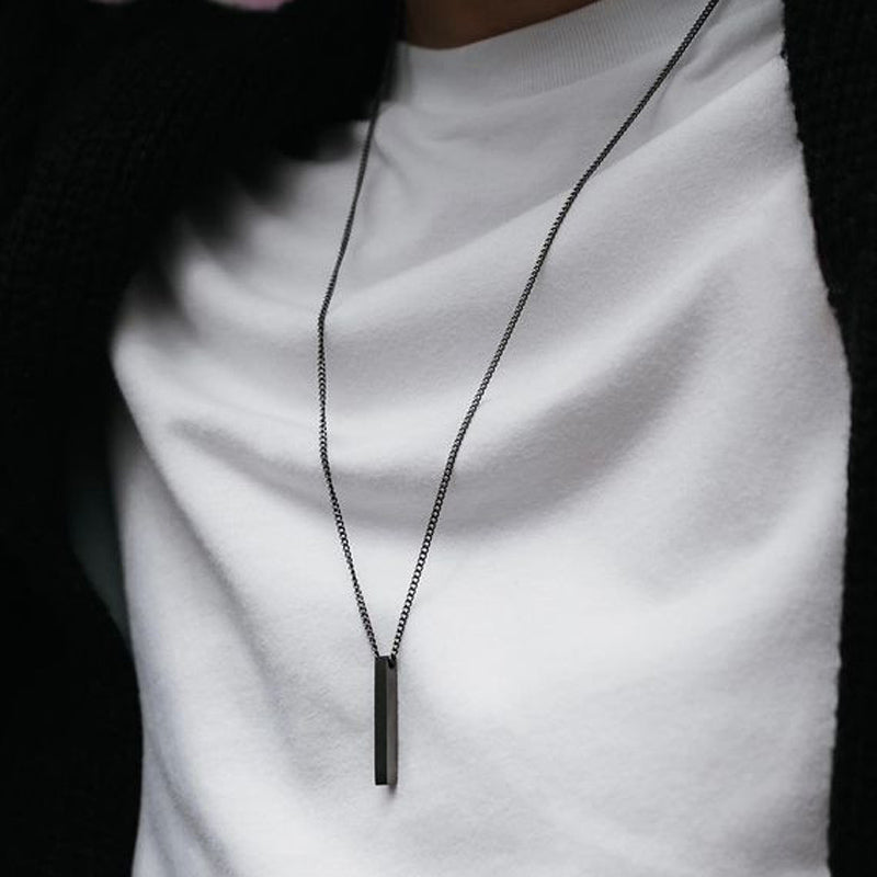 Rectangle Pendant Necklace - TripleM Store