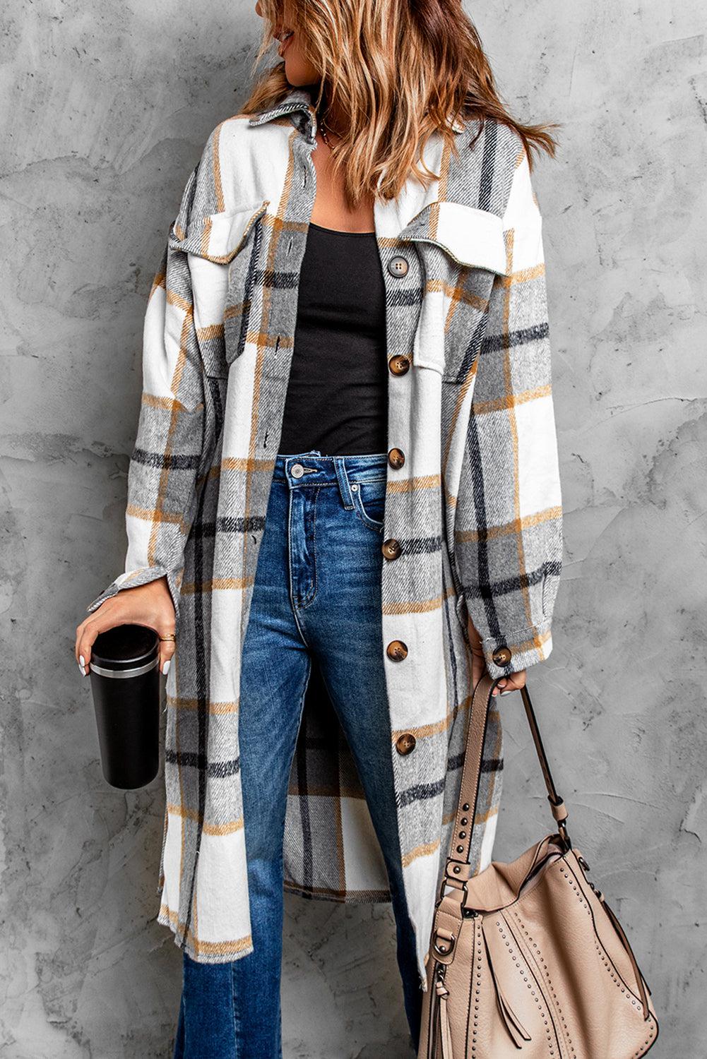 Dropped Shoulder Duster Coat - TripleM Store