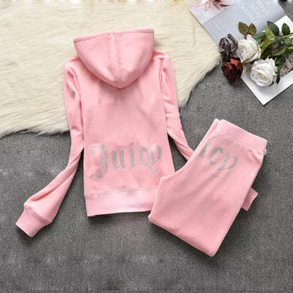 Juicy Sweatshirt and Pants with Diamonds - TripleM Store