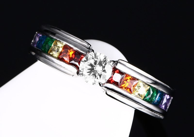 Zircon Rainbow Ring - TripleM Store